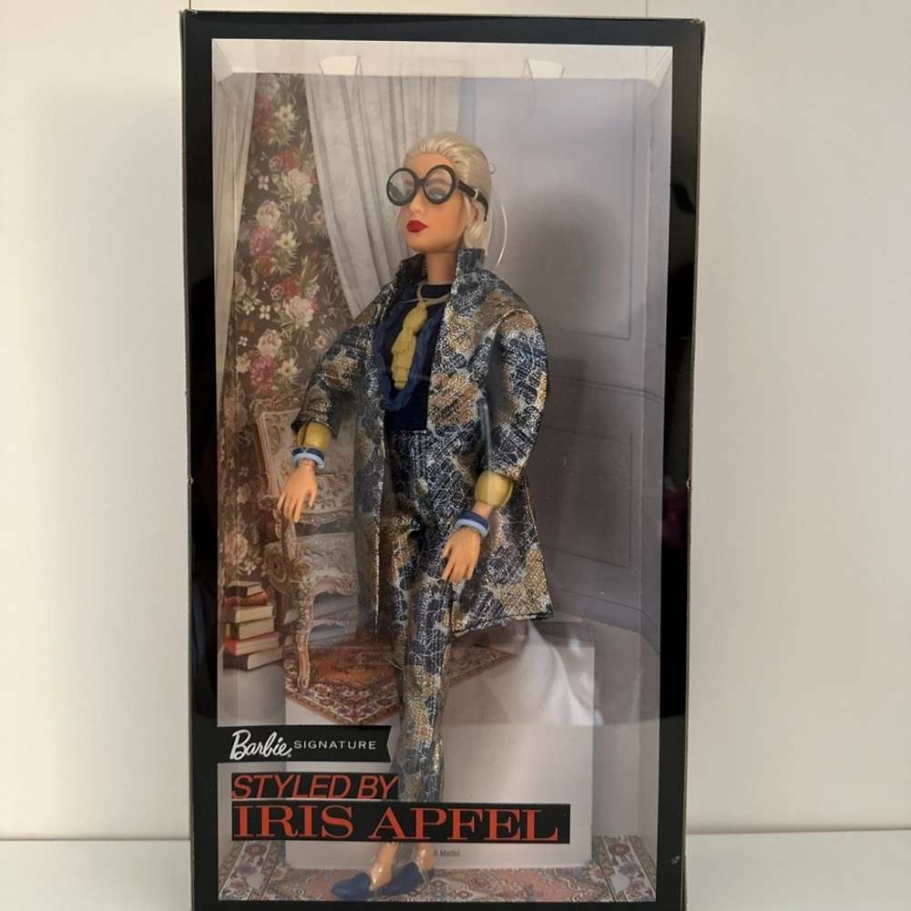 Barbie Signature Styled by Iris Apfel Doll - Blue and Gold